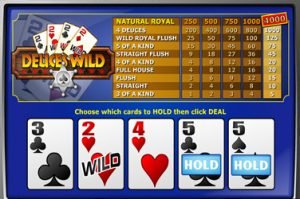 Deuces wild mh Video Poker