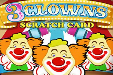 3 clowns scratch Rubbelkarten Spiel
