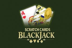 Blackjack scratch Rubbelkarten Spiel
