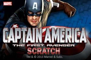 Captain america scratch Rubbelkarten Spiel