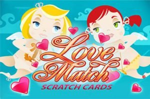 Love match scratch Rubbelkarten Spiel