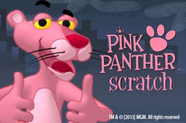 Pink panther scratch Rubbelkarten Spiel