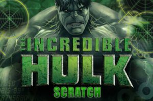 The incredible hulk scratch Rubbelkarten Spiel
