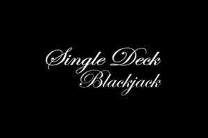 Single deck blackjack Tischspiel