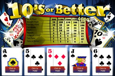 Tens or better Video Poker