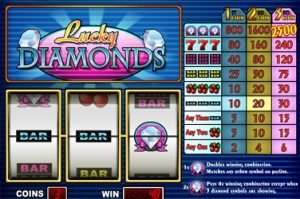 Lucky diamonds Videoslot